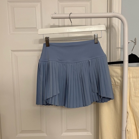 Aerie Highrise Light Blue Pleated Mini Tennis Skort Size Small - Picture 8 of 15